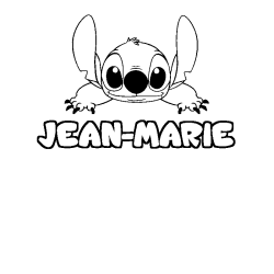 Dibujo para colorear JEAN-MARIE - decorado Stitch