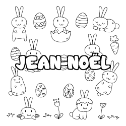 Dibujo para colorear JEAN-NO&Euml;L - decorado Pascua