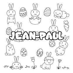 Dibujo para colorear JEAN-PAUL - decorado Pascua