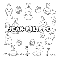 Dibujo para colorear JEAN-PHILIPPE - decorado Pascua