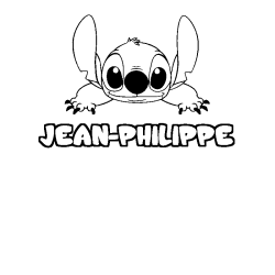 Dibujo para colorear JEAN-PHILIPPE - decorado Stitch