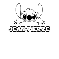 Dibujo para colorear JEAN-PIERRE - decorado Stitch