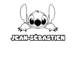 Dibujo para colorear JEAN-S&Eacute;BASTIEN - decorado Stitch