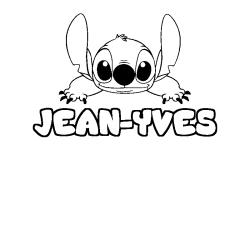 Dibujo para colorear JEAN-YVES - decorado Stitch