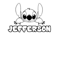 Dibujo para colorear JEFFERSON - decorado Stitch