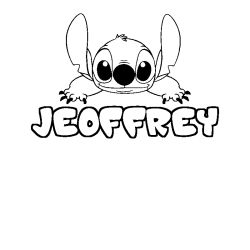 Dibujo para colorear JEOFFREY - decorado Stitch