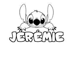 Dibujo para colorear J&Eacute;R&Eacute;MIE - decorado Stitch