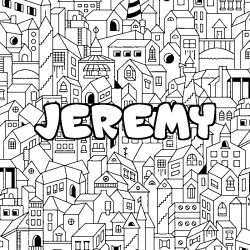 Dibujo para colorear JEREMY - decorado ciudad