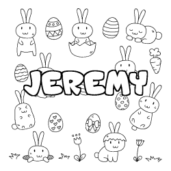 Dibujo para colorear JEREMY - decorado Pascua