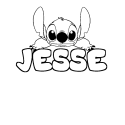 Dibujo para colorear JESSE - decorado Stitch