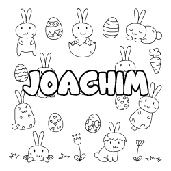 Dibujo para colorear JOACHIM - decorado Pascua