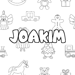 Coloración del nombre JOAKIM - decorado juguetes