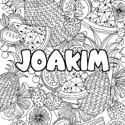 Dibujo para colorear JOAKIM - decorado mandala de frutas