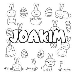 Dibujo para colorear JOAKIM - decorado Pascua