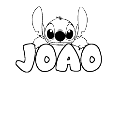 Dibujo para colorear JOAO - decorado Stitch