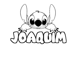 Dibujo para colorear JOAQUIM - decorado Stitch