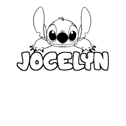 Dibujo para colorear JOCELYN - decorado Stitch