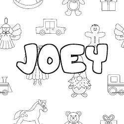 Coloración del nombre JOEY - decorado juguetes