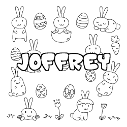 Dibujo para colorear JOFFREY - decorado Pascua