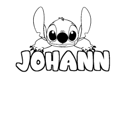 Dibujo para colorear JOHANN - decorado Stitch