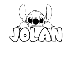 Dibujo para colorear JOLAN - decorado Stitch