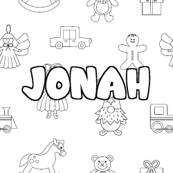 Dibujo para colorear JONAH - decorado juguetes