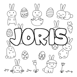 Dibujo para colorear JORIS - decorado Pascua