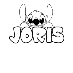 Dibujo para colorear JORIS - decorado Stitch