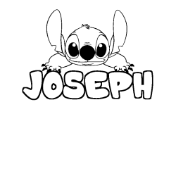 Dibujo para colorear JOSEPH - decorado Stitch