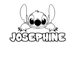 Coloración del nombre JOSEPHINE - decorado Stitch