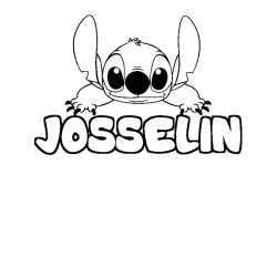 Dibujo para colorear JOSSELIN - decorado Stitch