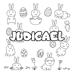 Dibujo para colorear JUDICAEL - decorado Pascua