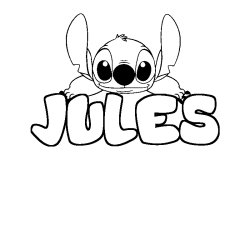 Dibujo para colorear JULES - decorado Stitch