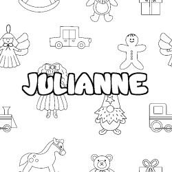 Coloración del nombre JULIANNE - decorado juguetes