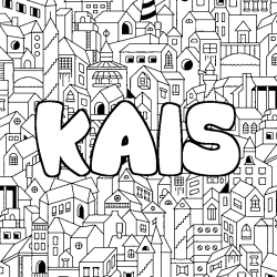 Coloración del nombre KAIS - decorado ciudad