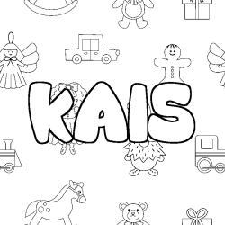 Coloración del nombre KAIS - decorado juguetes