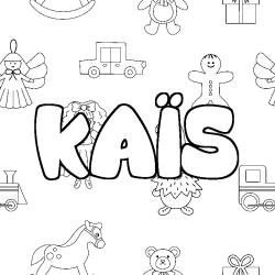 Coloración del nombre KAÏS - decorado juguetes