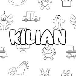 Coloración del nombre KILIAN - decorado juguetes