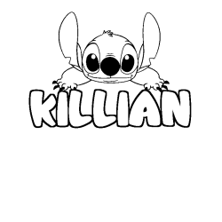 Coloración del nombre KILLIAN - decorado Stitch