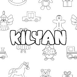 Coloración del nombre KILYAN - decorado juguetes