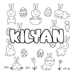 Coloración del nombre KILYAN - decorado Pascua