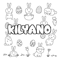 Coloración del nombre KILYANO - decorado Pascua