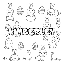 Coloración del nombre KIMBERLEY - decorado Pascua