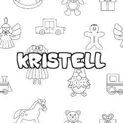 Coloración del nombre KRISTELL - decorado juguetes