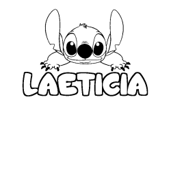 Dibujo para colorear LAETICIA - decorado Stitch