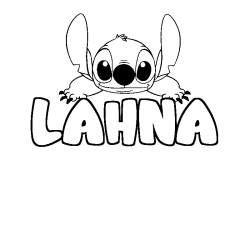 Dibujo para colorear LAHNA - decorado Stitch