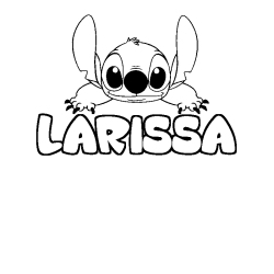 Dibujo para colorear LARISSA - decorado Stitch