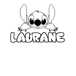 Dibujo para colorear LAURANE - decorado Stitch