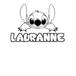 Dibujo para colorear LAURANNE - decorado Stitch