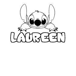 Dibujo para colorear LAUREEN - decorado Stitch